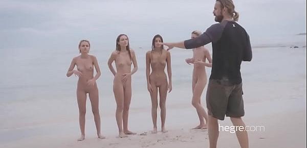  4 nude beach nymphs